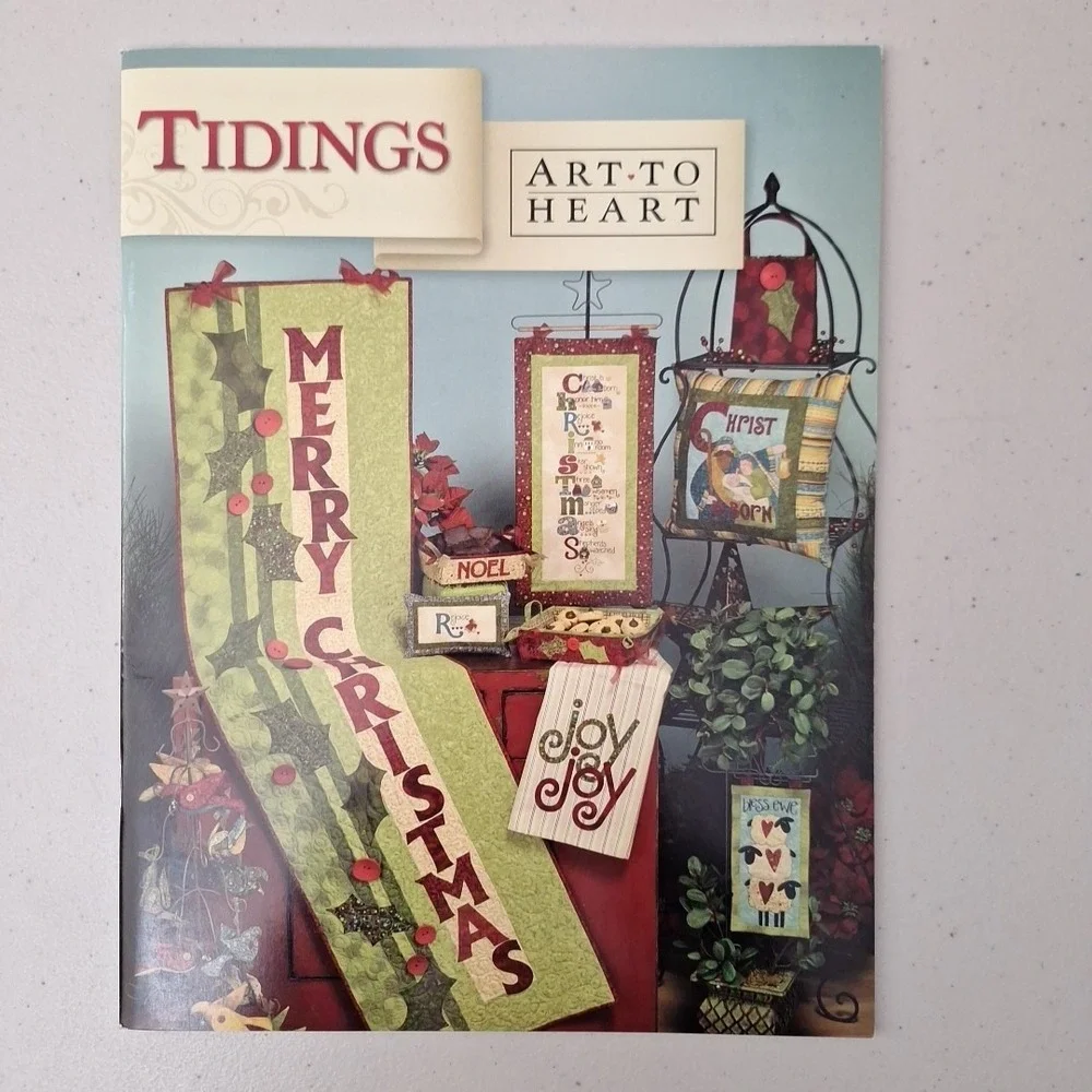Tidings Quilt Pattern Book by Nancy Halvorsen of Art to Heart & A Melody Harvest